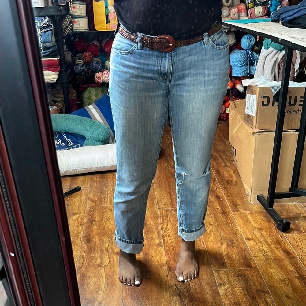 J. Jill Blue Straight Leg Jeans Classic Style